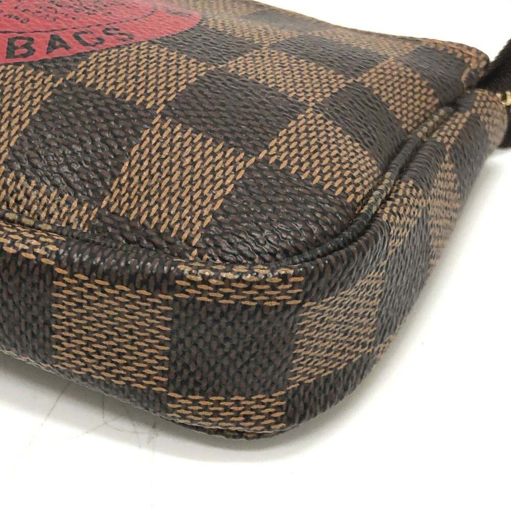 LOUIS VUITTON Authentic Brown Damier Canvas Pochette Pouch - Picture 6 of 12